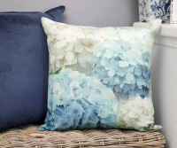 Annabelle Blue Hydrangeas Cushion