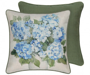 Audrey Blue Hydrangeas Cushion