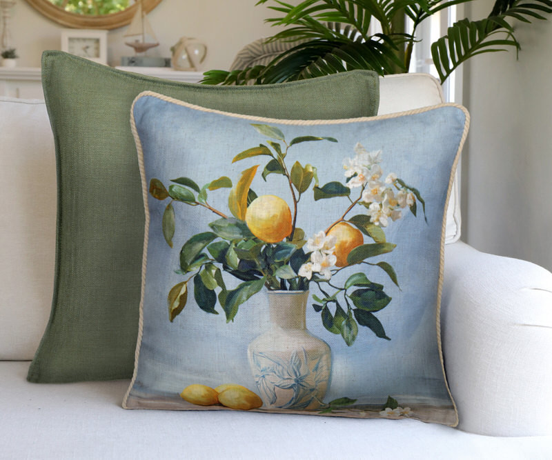 Cornelia Italian Lemons Cushion