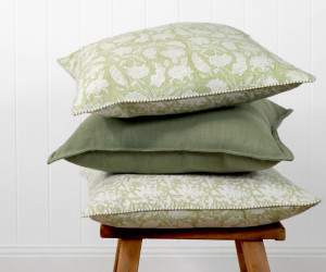Sylvie Apple Green Reversible Cushion