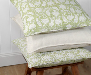 Sylvie Apple Green Reversible Cushion