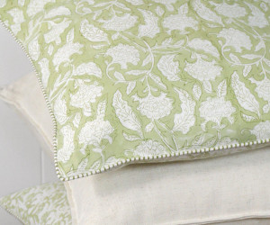 Sylvie Apple Green Reversible Cushion