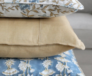 Golden Wheat Pure Linen Cushion