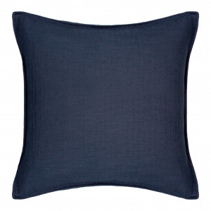 Large Navy Blue Cushion - Herringbone