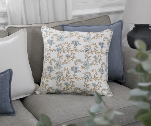Tahlia Meadow Flower Linen Cushion