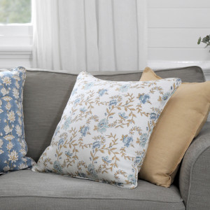 Tahlia Meadow Flower Linen Cushion, a comfortable interior accessory designed to add colour and texture
