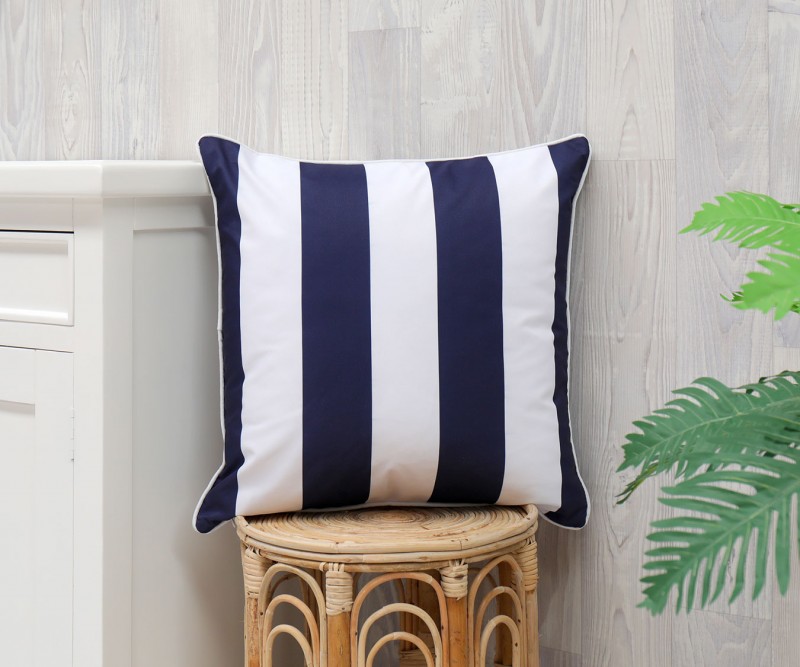 Nantucket Navy Stripe Outdoor Cushion