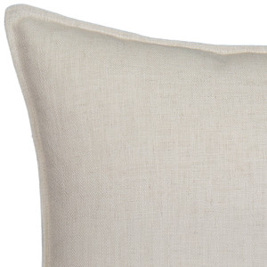 Oatmeal Beige Cushion - Herringbone, a decorative soft furnishing for a sofa, chair or bed