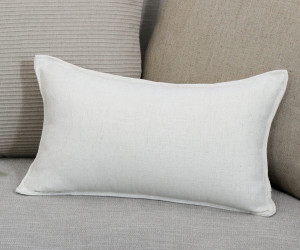 Lumbar Oatmeal Cushion - Herringbone