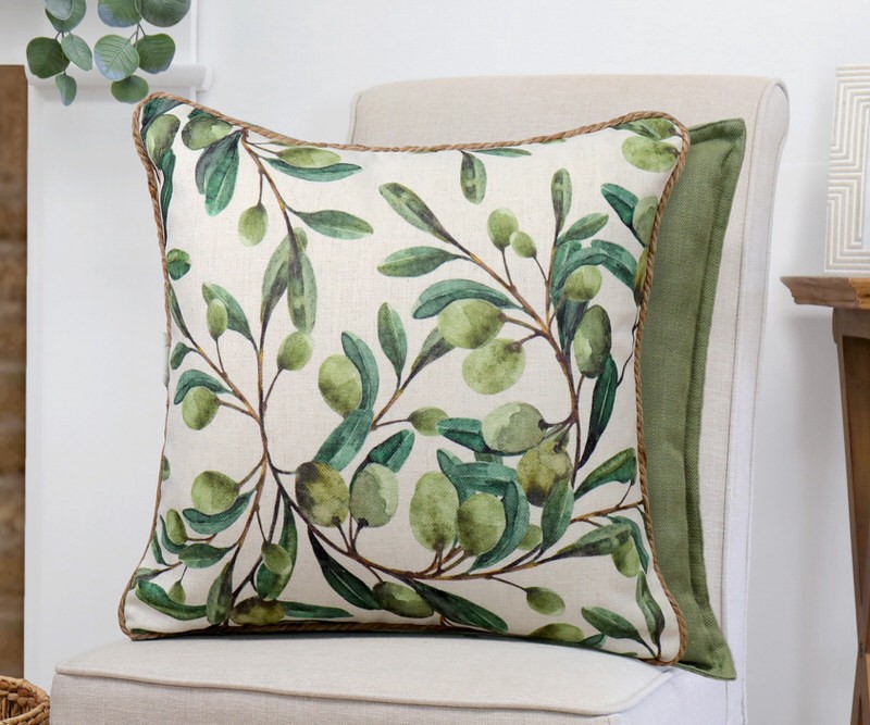 Olive Grove Linen Cushion