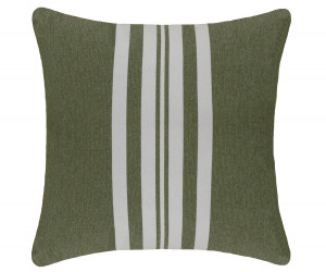 50cm Derby Olive Stripe Outdoor Cushion