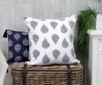 Large Atworth Indigo Paisley Cushion