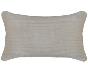 Lumbar Taupe Linden Ribbed Cushion