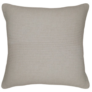 Taupe Linden Ribbed Cushion 50cm