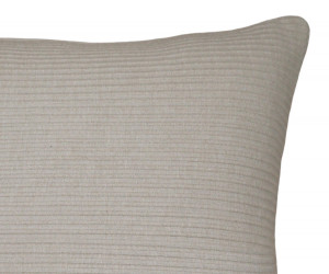 Taupe Linden Ribbed Cushion 50cm
