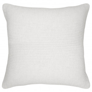White Linden Ribbed Cushion 50cm