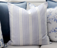 Sky Blue Soulbury Cushion - Feather Insert