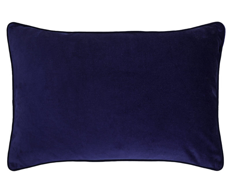 Tapestry Bloom Navy Cushion - Feather Insert
