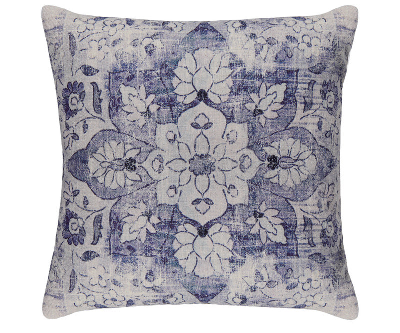 Blue Marrakesh Cushion - Feather Insert