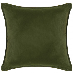 Osborne Forest Green Velvet Cushion - Square