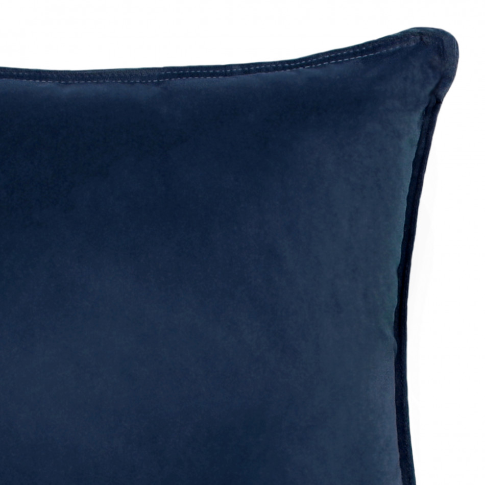 Large Caspian Blue Velvet Cushion, a decorative soft furnishing for a sofa, chair or bed