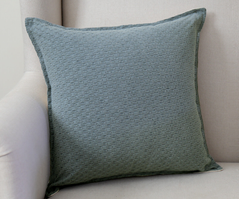 Matteo Sage Green Waffle Cushion