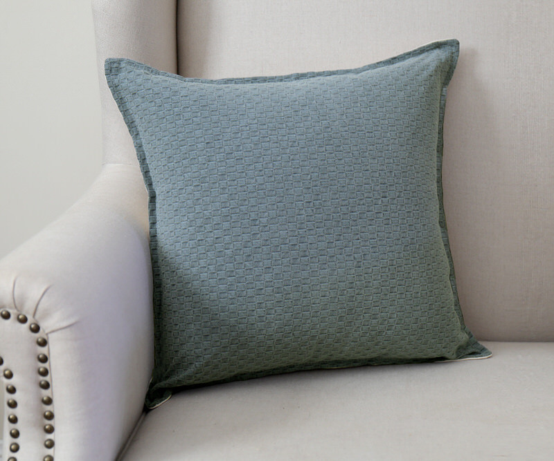 Matteo Sage Green Waffle Cushion