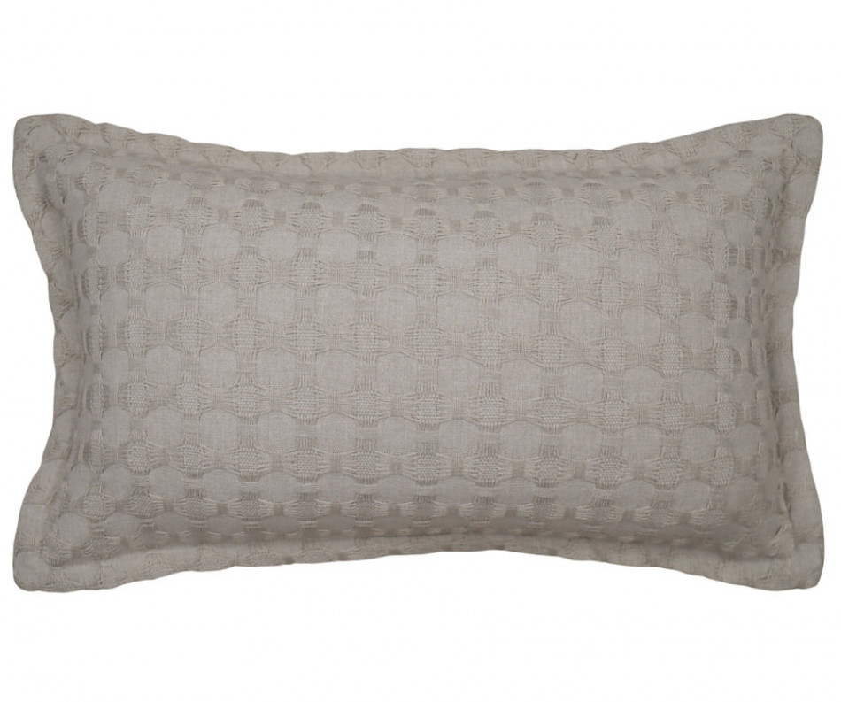 Lumbar Taupe Barker Weave Cushion
