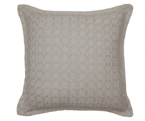 Taupe Barker Weave Cushion 50cm