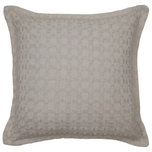 Taupe Barker Weave Cushion 50cm