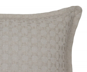Taupe Barker Weave Cushion 50cm