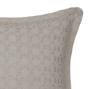 Taupe Barker Weave Cushion 50cm, a decorative soft furnishing for a sofa, chair or bed