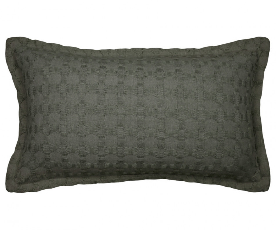 Lumbar Olive Barker Weave Cushion