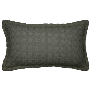 Lumbar Olive Barker Weave Cushion