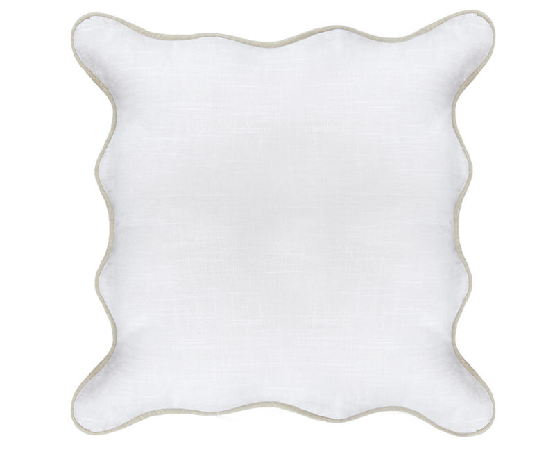 Wave White Cushion