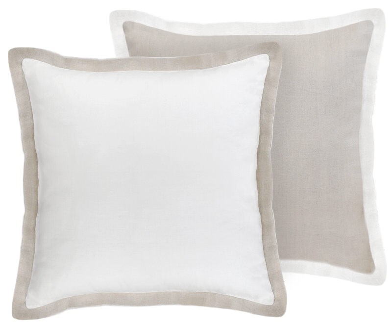 Kingston Reversible Beige & White Cushion