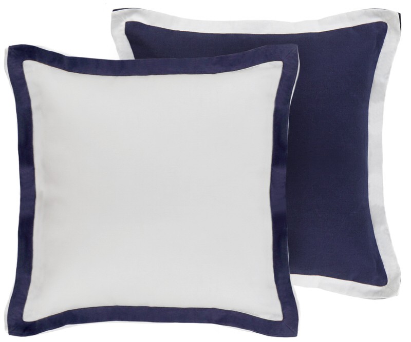 Kingston Reversible Navy & White Cushion