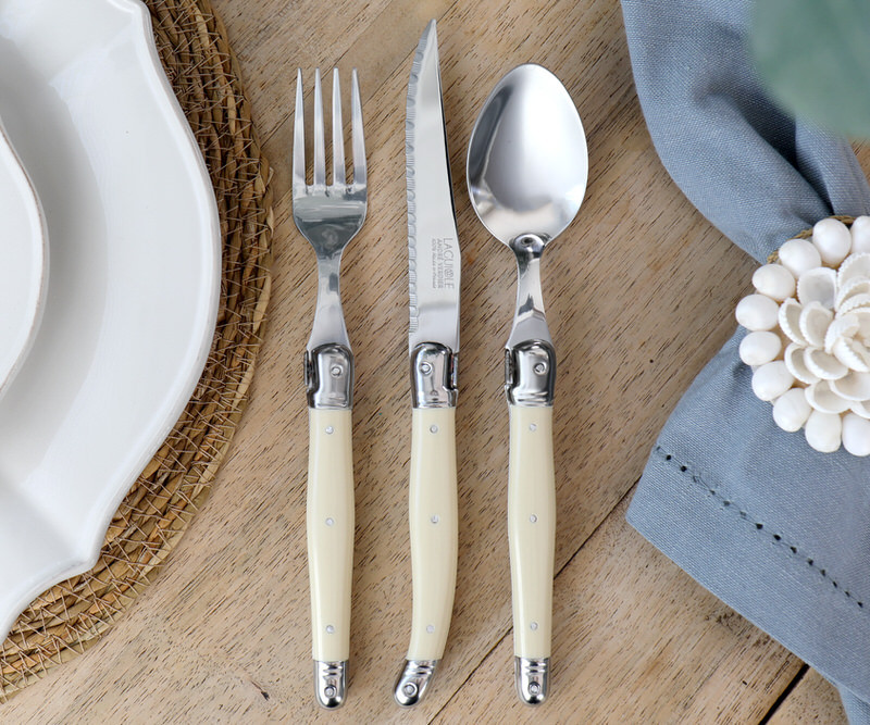 18pc Set Andre Verdier Debutant Cutlery Ivory