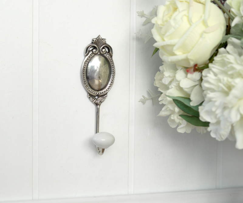 Olivia Silver Oval Hook