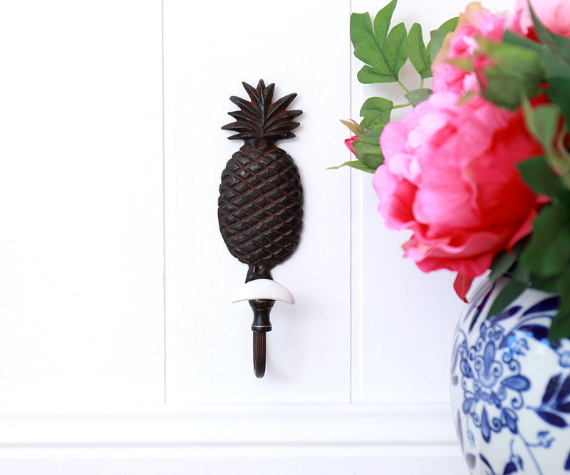 Pineapple Cast Iron Wall Hook Cheap home decor and homewares online