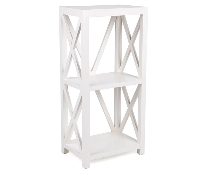 Somerville White Cross Bookshelf Small