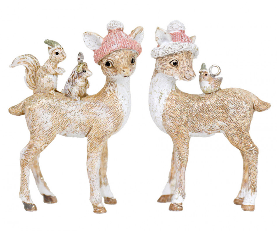 Winterberry the Deer Christmas Tree Decoration