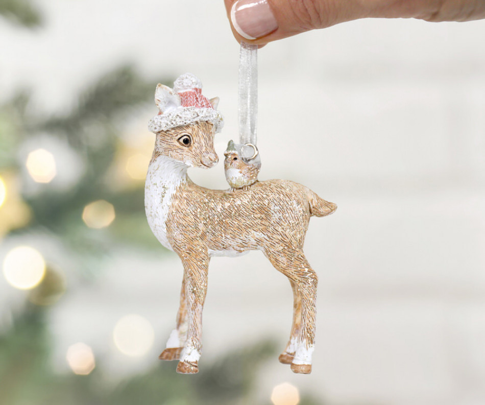 Winterberry the Deer Christmas Tree Decoration