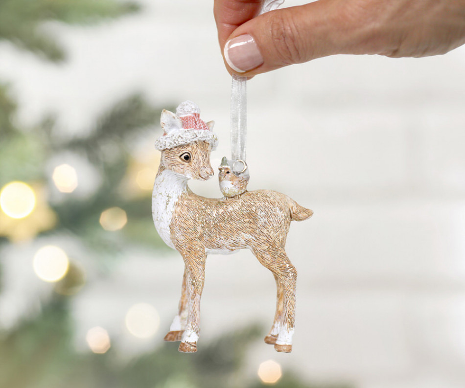 Winterberry the Deer Christmas Tree Decoration