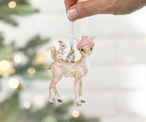 Snowdrop the Deer Christmas Tree Decoration