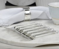 Dessert Forks Set 6 Crystal Handle