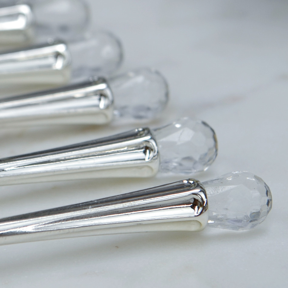 Dessert Forks Set 6 Crystal Handle, a functional utensil for kitchen or household use