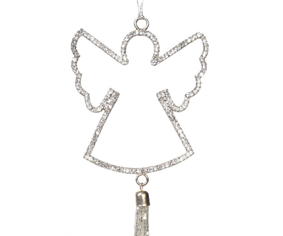 Diamante Angel Christmas Tree Ornament