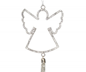 Diamante Angel Christmas Tree Ornament