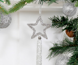 Diamante Star Christmas Tree Ornament